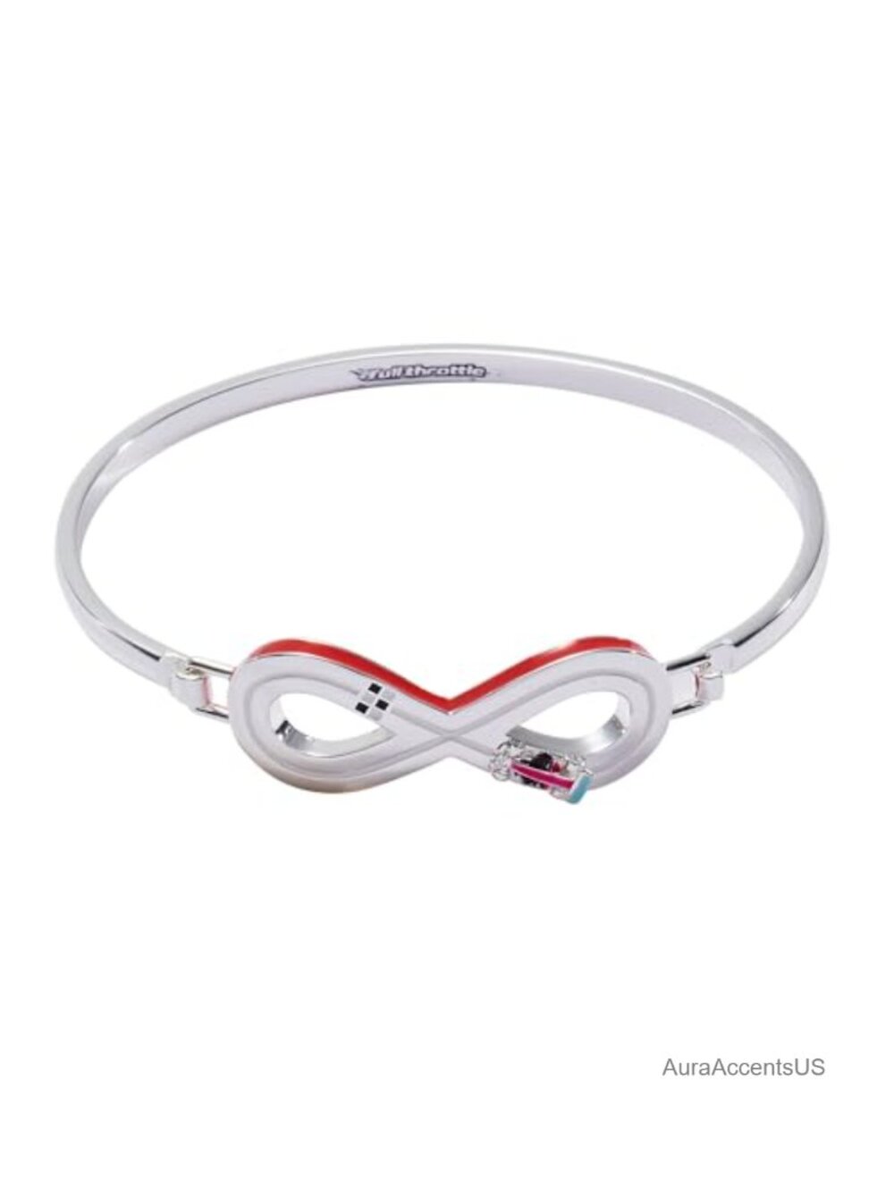 Alex and Ani Hot Wheels Bracelet Silver-Tone Enamel Racecar Bangle